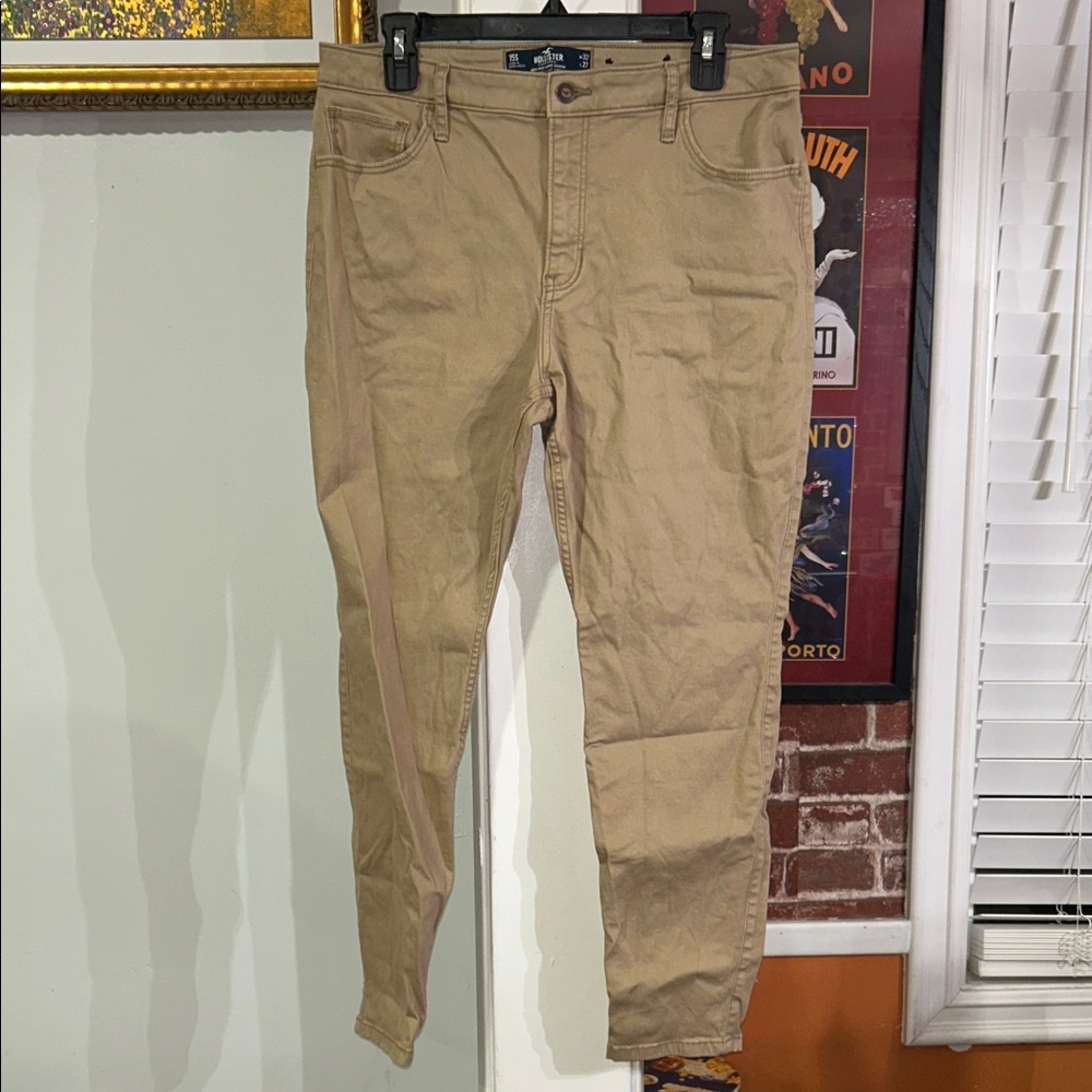 Hollister WOMEN’S Tan Chino Pants - Slim Straight